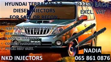 DIESEL INJECTORS FOR SALE FOR HYUNDAI TERRACAN 2.9