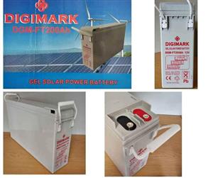 Digimark 200ah 12v GEL High Performance Solar Rechargeable Battery...sealed in box.. FREE DELIVERY