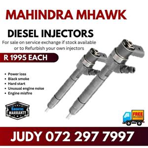 Mahindra Mhawk Diesel Injectors for sale on service exchange or to recon