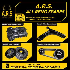 Renault Triber New Tapped Cover, Control Arms, Clutch Kit, G/Mounting for Sale