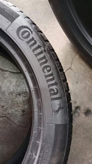 245/45/R19 CONTINENTAL ECOCONTACT 6 Q MO TYRES 90% THREAD 