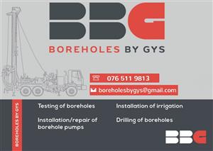Borehole water related services form irrigation to repairs 