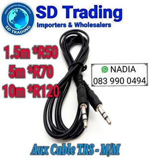 Cable Aux TRS Jack - Male To Male