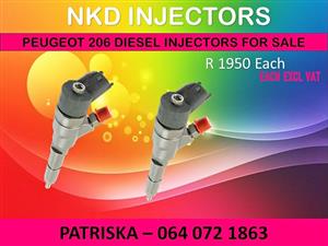 DIESEL INJECTORS NEW OR RECON ON PEUGEOT 206 1.4 HDI FOR SALE
