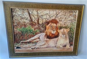 Elsabe Valcke Large oil painting size of frame 106cm x 81cm