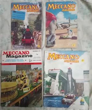 Meccano magazines from the 1950’s , 60’s  & 70’s x  4