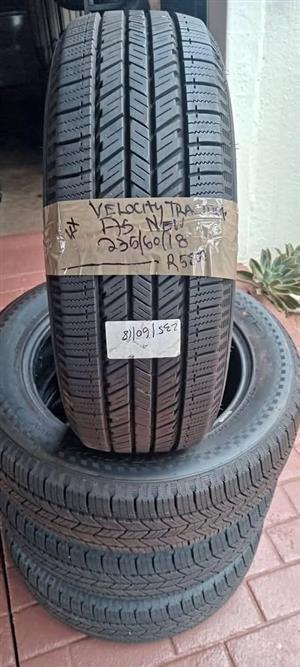 4x Velocity Tracmax. AS new...