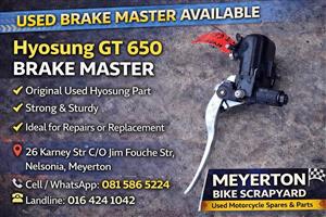 Hyosung GT 650 brake master front. Meyerton bike scrapyard new & secondhand spares. Andre