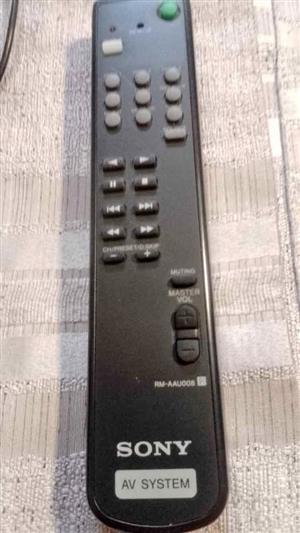 SONY 7•1 AV SYSTEM RM-AAU008 & TV REMOTE CONTROL