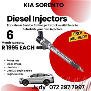 Kia Sorento Diesel Injectors for sale on service exchange or to recon