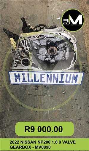 2022 NISSAN NP200 1.6 8 VALVE GEARBOX - MV0890 