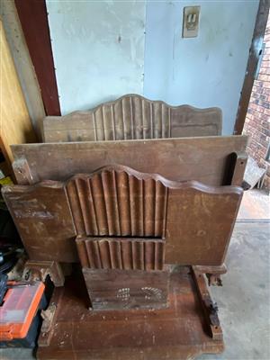 Solid imbuia headboards