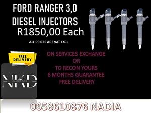 FORD RANGER 3.0 DIESEL INJECTORS FOR SALE OR RECON WITH WASHERS