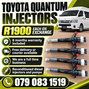 TOYOTA QUANTUM INJECTORS FOR SALE 
