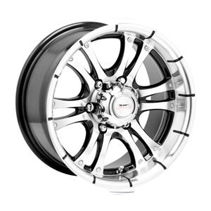 14″ A-Line Fear Black Machine Face 4/114 7j ET0 72.5 Alloy Wheels