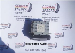 CHEV SONIC RADIO FOR SALE! 