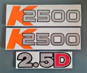 KIA K2500 stickers decals badges