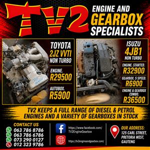 Isuzu 4JB1 Non turbo Gearbox. 5 speed.