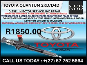 Toyota Quantum 2KD/D4D Diesel Injectors