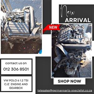  VW Polo 6 1.2 TSI CJZ Engine And Gearbox FOR SALE 