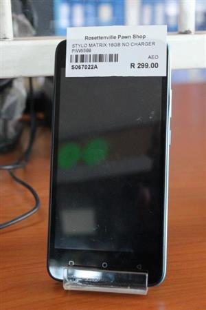 STYLO MATRIX 16GB P/W5599 NO CHARGER S0