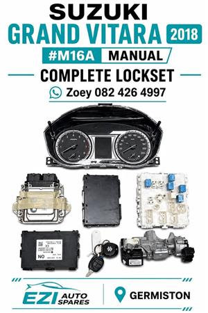 2018 SUZUKI GRAND VITARA MANUAL M16A Ecu lockset