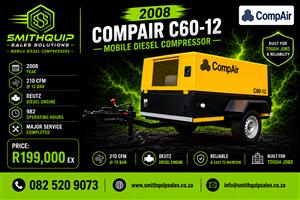 Compair 210cfm @ 12 Bar Diesel Compressor