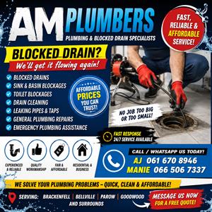 All plumbing work done profesenal