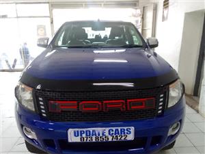 2012 FORD RANGER 3.2 4X4 DOUBLE CAB MANUAL DIESEL BLUE COLOR LEATHER INTERIOR 105000KM 