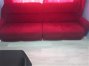 5 Seat Red Couch Set