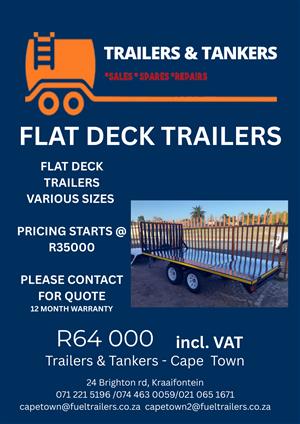 FLATDECK TRAILERS (VARIOUS SIZES)