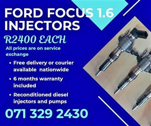 FORD FOCUS 1.6 INJECTORS FOR SALE WITH WARRANTY