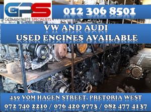 VW AND AUDI USED ENGINES AVAILABLE 