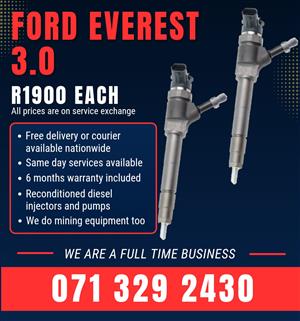 FORD EVEREST 3.0 INJECTORS FOR SALE WITH WARRANTY 