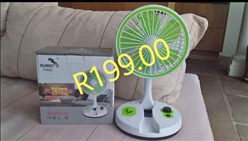 Rechargeable Load Shedding Fans