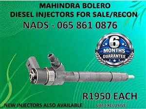 MAHINDRA BOLERO DIESEL INJECTORS FOR SALE / RECON WITH WARRANTY MIDRAND