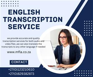 Legal English Transcription Service