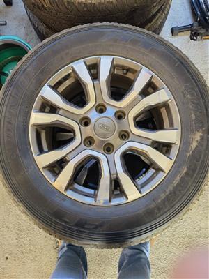 Ford Wildtrak mags with tyres