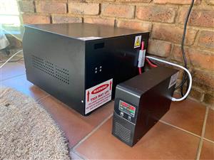 UPS with 2 × 12V 100Ah Lithium-Ion batteries Backup – VENUS 2000 - Reliable Power Backup System
