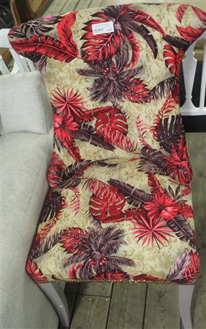 CREAM & RED DINING CHAIR S062003D