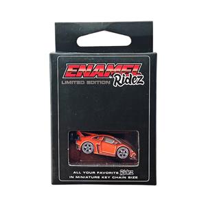 Lamborghini Huracan Widebody Orange - Die-Cast Enamel Keychain