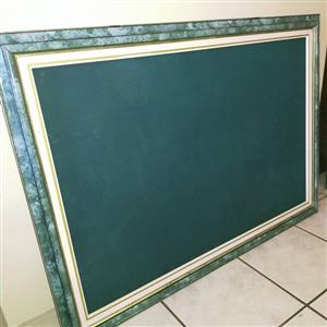 Wall mount framed chalk board