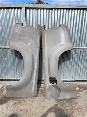 Isuzu 2013 Extended Cab, Right side X2 load body side panels (skin)