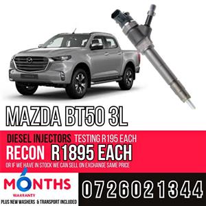 Mazda BT50 3L diesel injectors for sale on exchange or to recon yours
