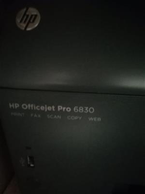 HP Officejet Pro 6830 All-in-One Inkjet Printer Series: E3E02A plus Various Cartridges
