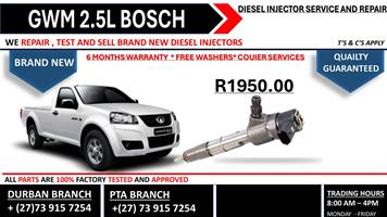 GWM 2.5L Diesel Injectors 