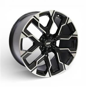 20″ GT300 5/112 Black Machine Face Alloy Wheels