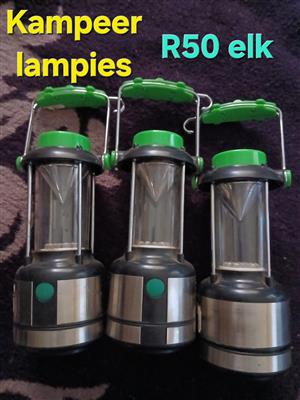 Camping lamps uses batteries