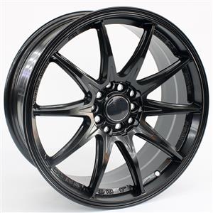 17″ Thorne 5/100 & 5/114 Matt Black Alloy Wheels