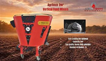 New Agritech 2m³ vertical feed mixers for sale at Mad Farmer SA